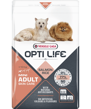 Opti Life Mini Adult Skin Care (Salmon Rice) Zsákos Kiszerelés